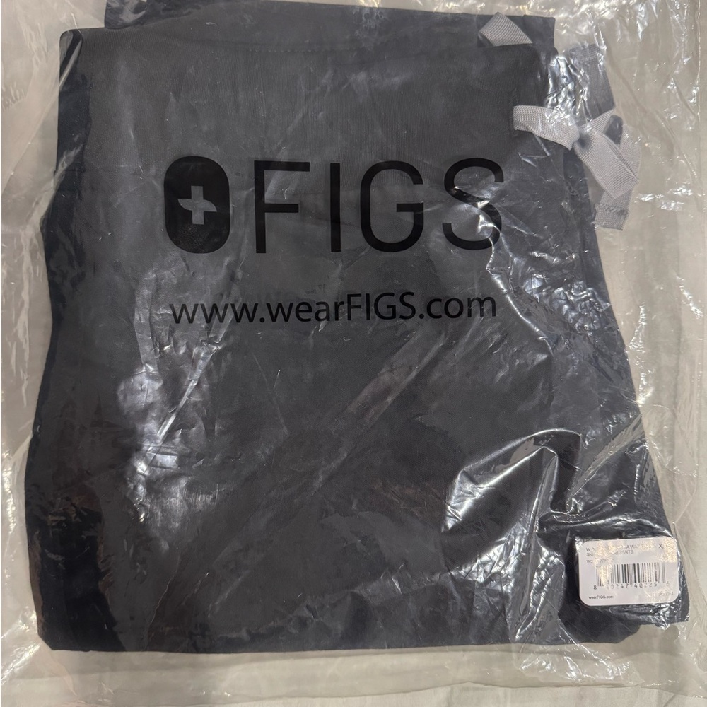 Figs Black W Yola Skinny Scrub Pants (XXS)